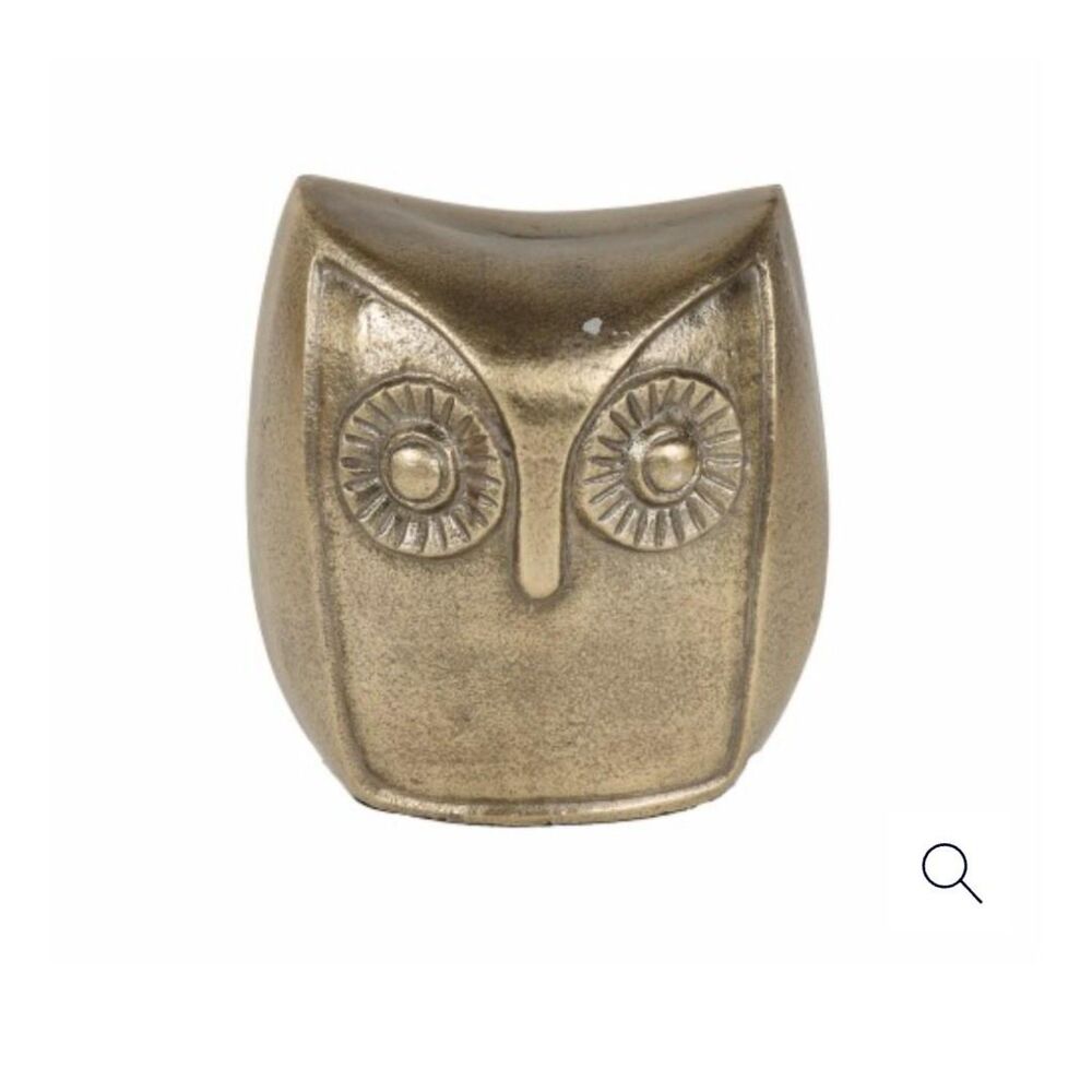 HD Designs Aluminum Owl - Gold 5.6 Inch